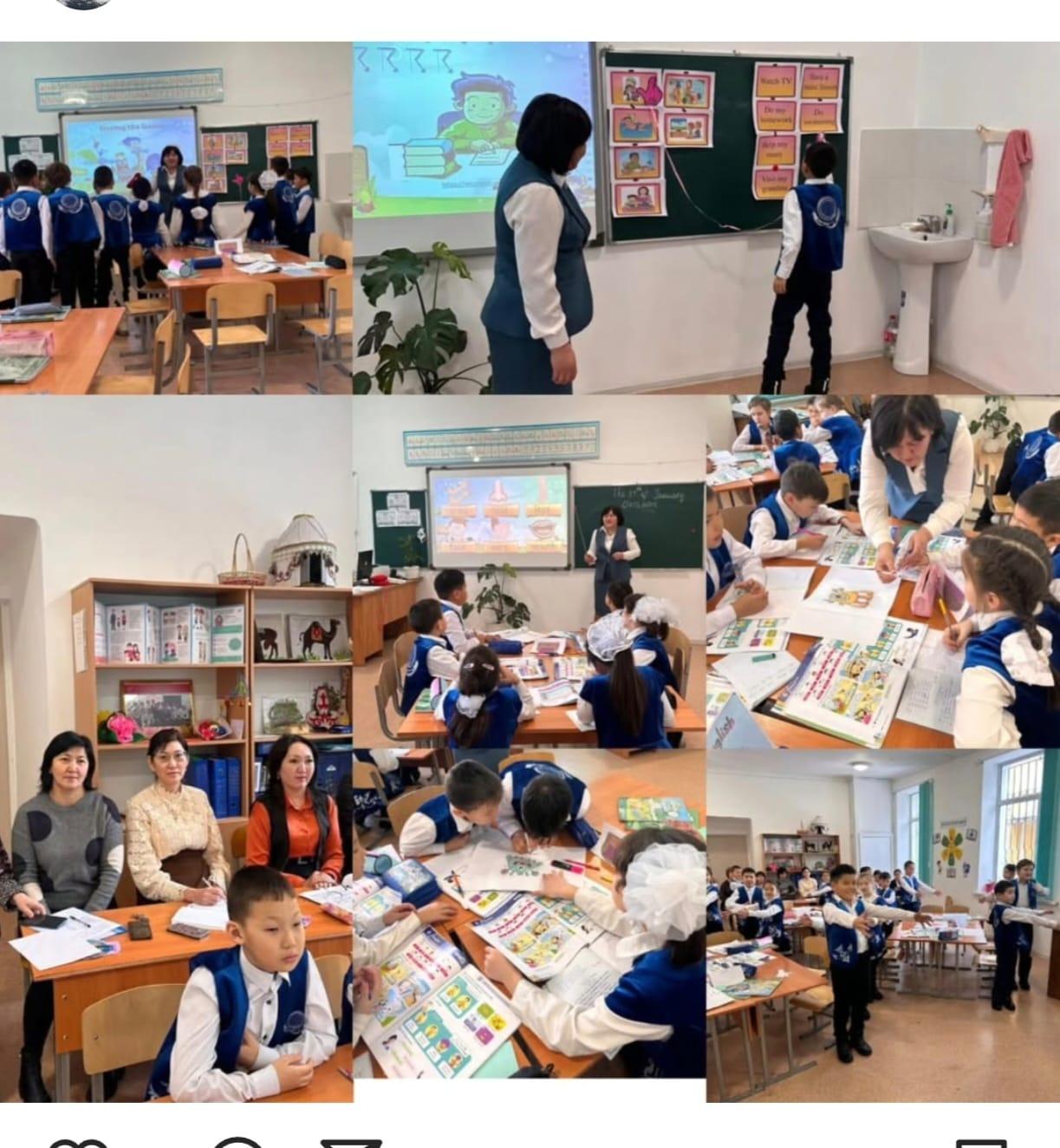 3 сыныпта ағылшын тілінен өткен ашық сабақ. Мұғалім Таукебаева Б