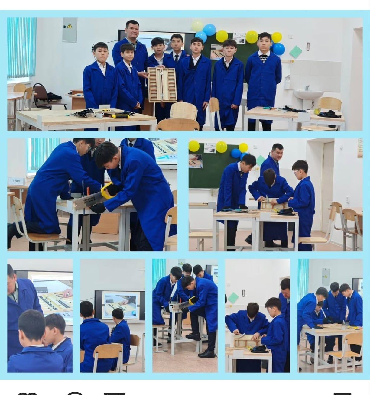 Көркем еңбек пәнінен ашық сабақ. Мұғалім Ергалиев С