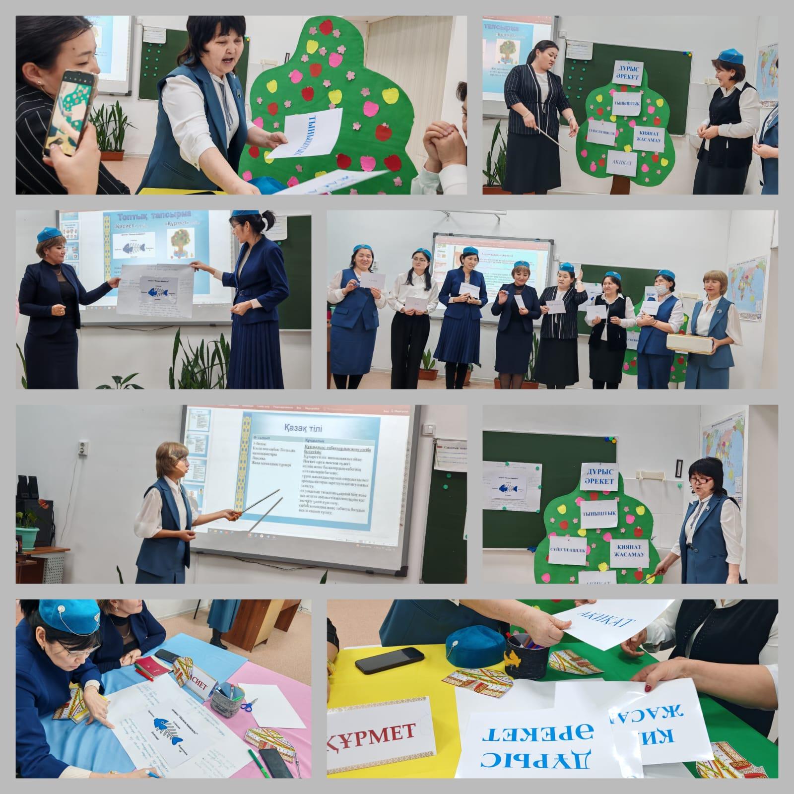 Коучинг "Құндылықтарға негізделген сабақтарды жүргізу әдістері" Кабаева К., Кандыкбаева К. Н.